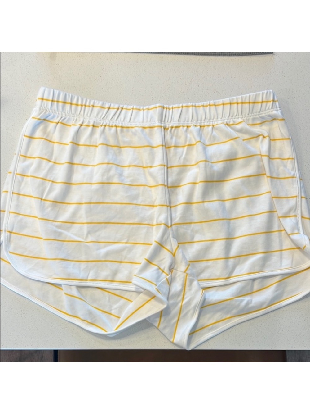 Lake Yellow Striped Shorts